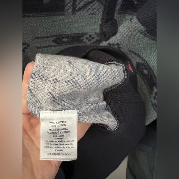 Faherty × Doug Good Feather Campfire Hoodie In Blue Men’s Size Small New - Picture 7 of 12